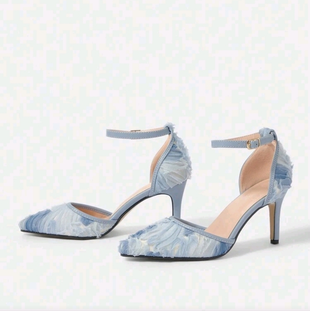 Chiffon Stiletto Heels